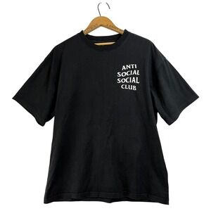 Anti Social Social Club Black Graphic T Shirt Mens Size L Cotton Made‎ USA